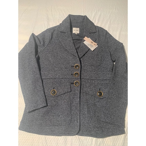 NIC+ZOE Jackets & Blazers - NIC+ZOE Textured Knit Editor BlazerJacket Black Sz PS